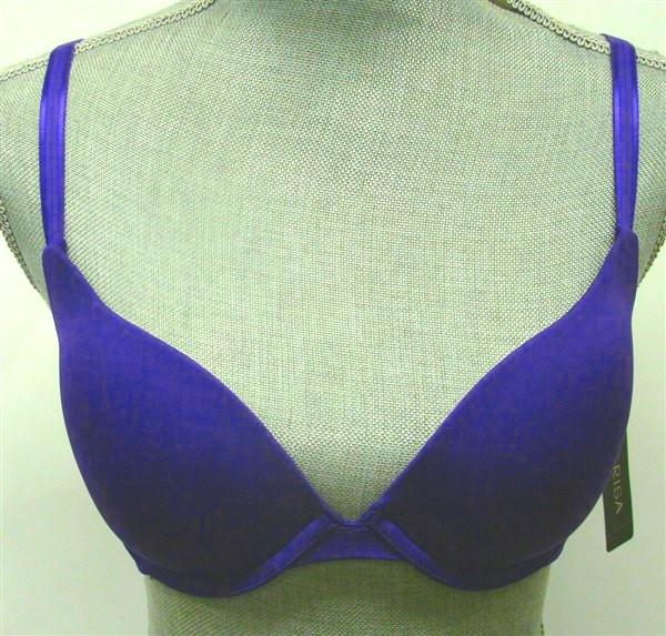 NWT Parisa 32DD Body Veil Push Up Plunge Bra PT1042 Purple 95346