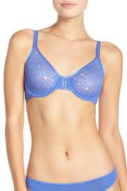 NEW On Gossamer 34C Mesh Optical Illusion Unlined Bra G4977 Purple #95454