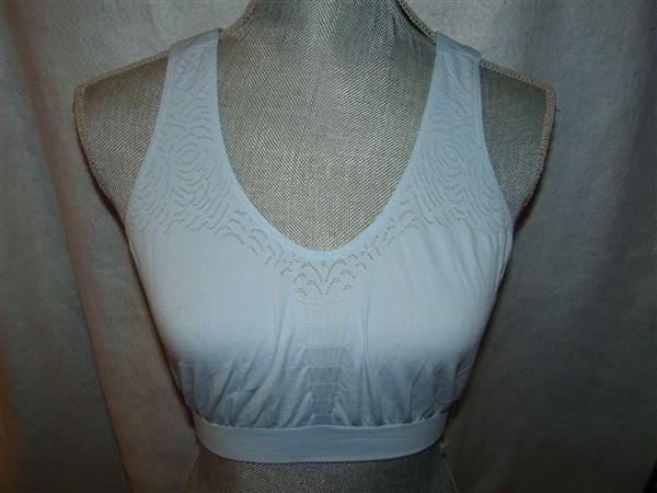NWOT Bali M Bra Comfort Revolution Seamless Microfiber Crop Top 103J Blue 95626