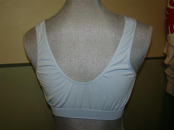 NWOT Bali M Bra Comfort Revolution Seamless Microfiber Crop Top 103J Blue 95626