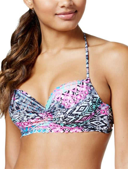 NWT Sundazed Nixie Bra 32 C Underwired Tribal Bikini Swim Top #95627