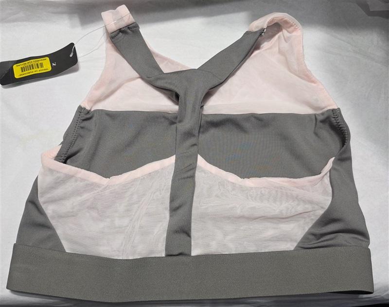 NWT Natori M GRAVITY SPORT BRALETTE 758201 Gray Pink 95677