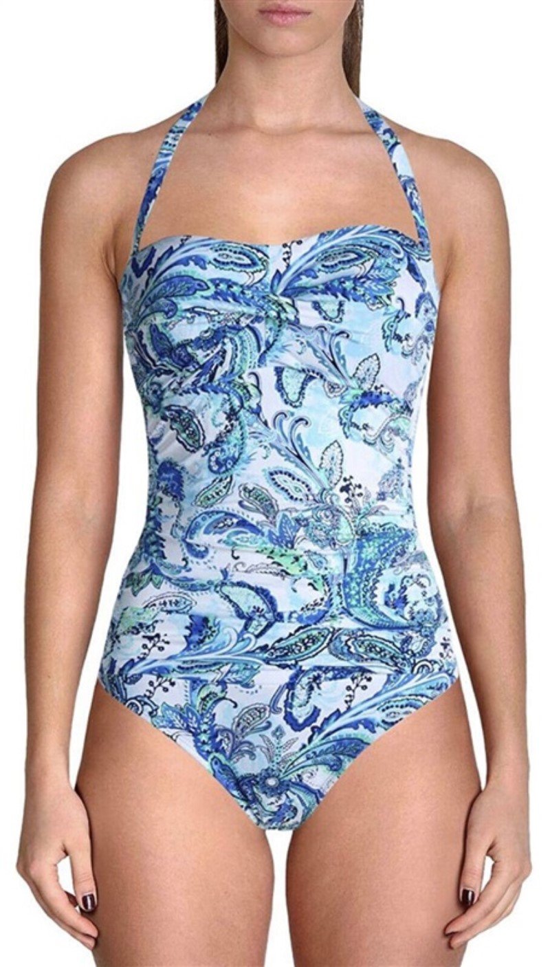 NWT Ralph Lauren 10 Fiesta Paisley Twist Bandeau Underwire Mio 1Pc 95771