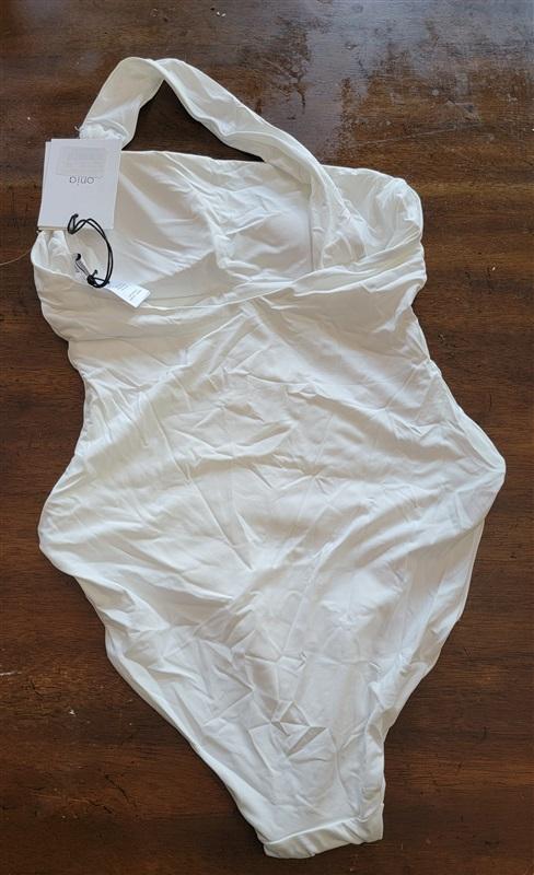 NWT Onia S Jenna One Shoulder Asymmetric Neck 1Pc Swimsuit 95774