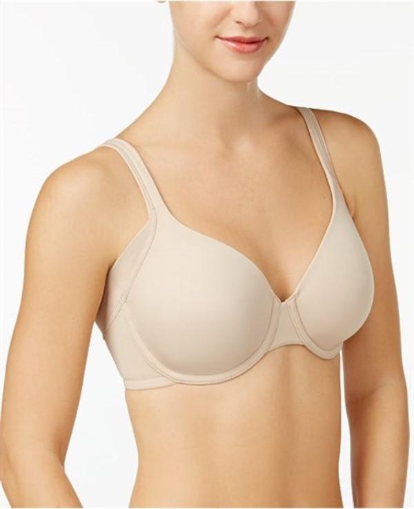 NWT Bali 40DD 1 Smooth U Side Smoothing Foam Bra DF6548 Beige Lace #95841