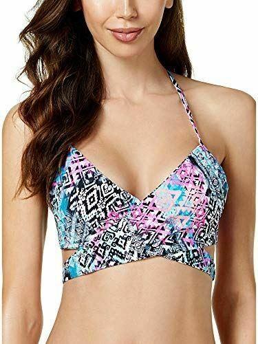 NWT Sundazed Abbi Tribal Print 36 C Underwired Wrap Bikini Swim Top #95898