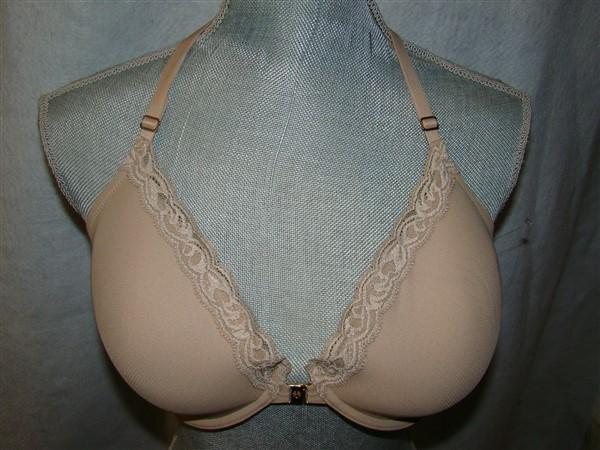 NWOT Natori 34DDD Feathers Racerback Bra 735023 Beige 95926