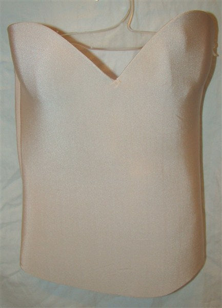 NWOT Felina Bustier 36DD Essential Seamless Strapless Bra 7643 Beige #95995