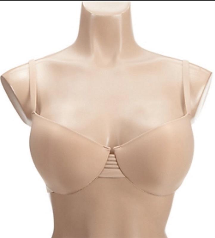 NWT Le Mystere 34D Second Skin Convertible Demi Bra 4521 Beige #96009