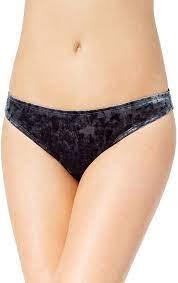 NWT California Waves Crushed M Velvet Grey Cheeky Bikini Swim Bottoms #96018