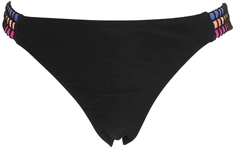 NWOT California Waves Crochet Trim M Strappy Cheeky Bikini Swim Bottoms #96026