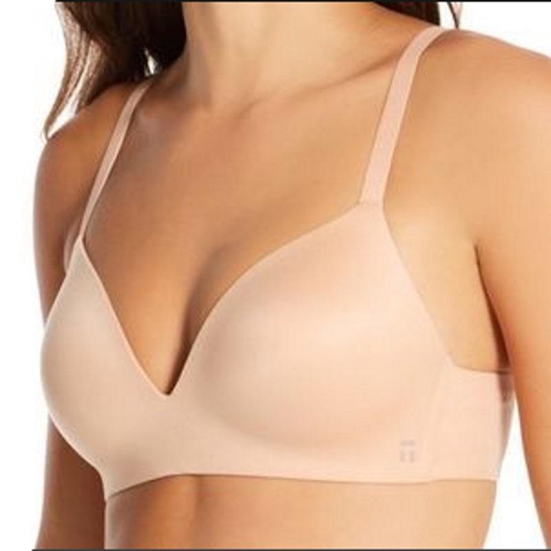 NWt Tommy John 32DD Second Skin Comfort Lightly Lined Wireless Bra Beige 96035