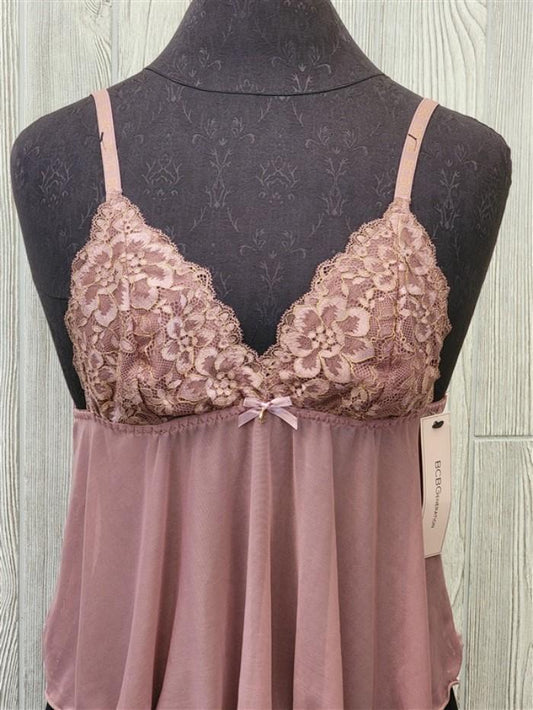 NWOT BCBGeneration XL Lace & Mesh Nostalgia Rose Babydoll Cami Lingerie #96140