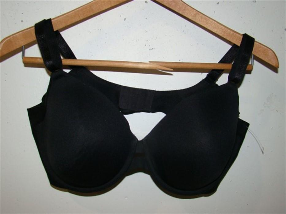 NWOTD Warners 40D No Side Effects Underarm-Smooth Underwire Bra 1356 Blk 96243