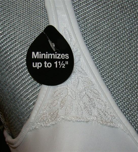 NWT Bali 36DDD Passion for Comfort Minimizer Underwire Bra 3385 White #96426