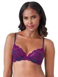 NWT Wacoal 34DD Instant Icon Underwire Bra 851322 Purple 96620