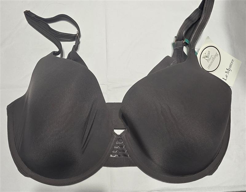 NWT Le Mystere 32DDD Second Skin Back Smoother 5221 Gray 96684