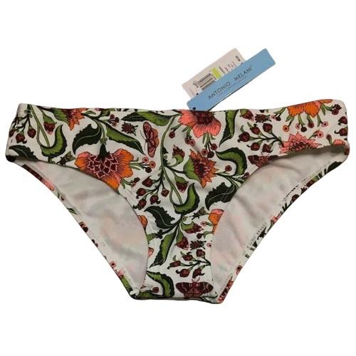 NWT Antonio Melani Wonder Garden SZ 12 Floral Cheeky Bikini Swim Bottoms #96756
