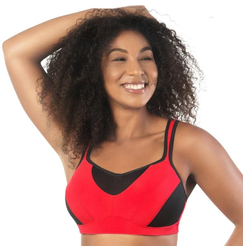 NWT Parfait 44D Convertible Underwire Sports Bra P5541 Red 96791