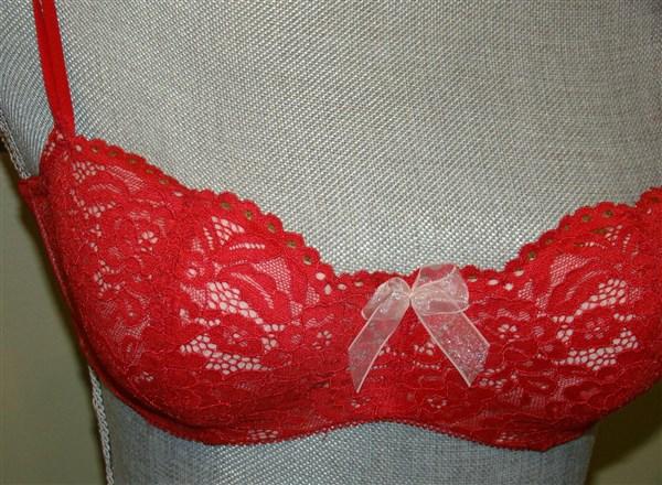 NWT b.tempt'd by Wacoal 34D Bra RED Ciao Bella Balconette Bra 953144 96803