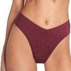 NWOT Leith Burgundy High-Waisted XXL Cheeky Bikini Swim Bottoms #97018