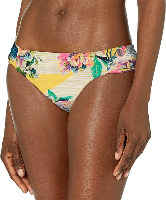 NWT Kenneth Cole Painterly Tropical M Floral Hipster Bikini Swim Bottoms #97138