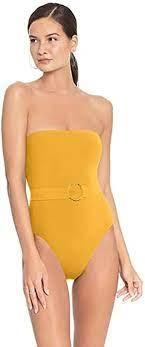 NWT Robin Piccone L Sadie Blue Floral V-Neck 1PC Swimsuit