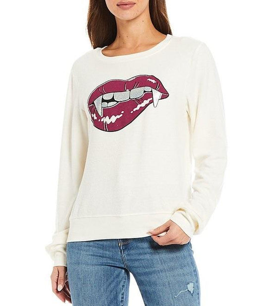 NWT Wildfox XL Love Bites Vampire Halloween Sweatshirt 97338