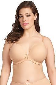NWT Elomi 38H usa Bijou Convertible Underwire T-Shirt Bra EL8722 Beige #97358