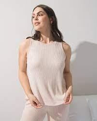 NEW Soma XXL Brushed Cozy Rib Tank Top Hush Pink 97434