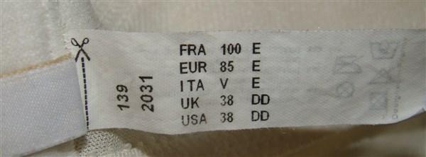 NWT Chantelle 40DD Hedona Molded Underwire Bra 2031 Ivory #97452