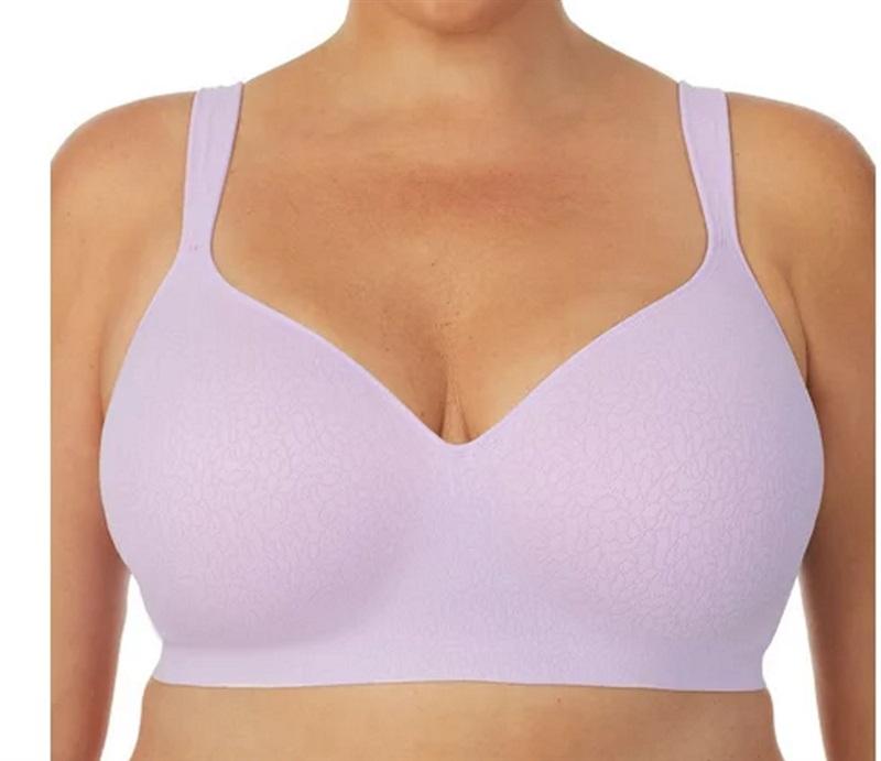 NWT 3 Secret Treasures 44DDD beige purple Ivory Wirefree Balconette Bra 97492