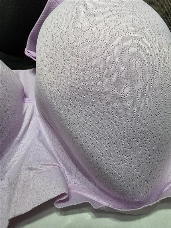 NWT 3 Secret Treasures 44DDD beige purple Ivory Wirefree Balconette Bra 97492
