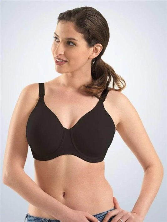 NEW Leading Lady 36D Molded Seamless Underwire Nursing Bra 410 Black 97641