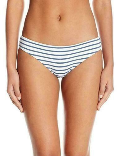 NWT Splendid Chambray S Blue Striped Cheeky Bikini Swim Bottoms #97669