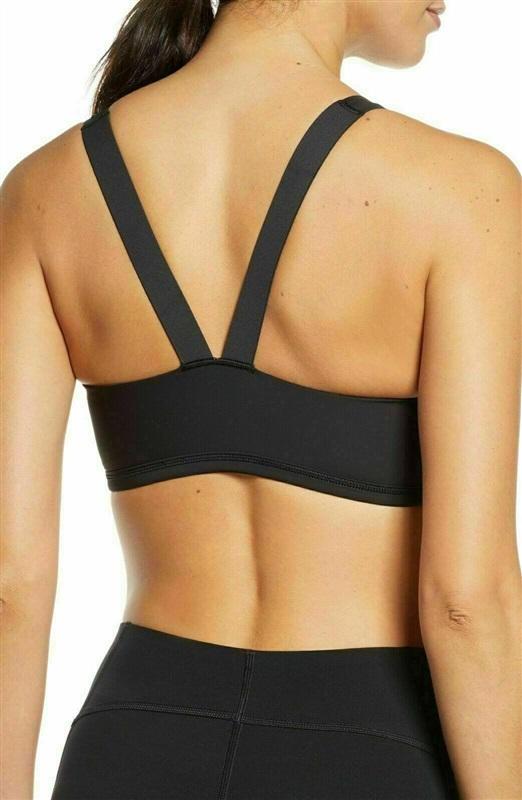 NWT Spanx LG Workout to Waves Low Impact Sports Bra Black 97679