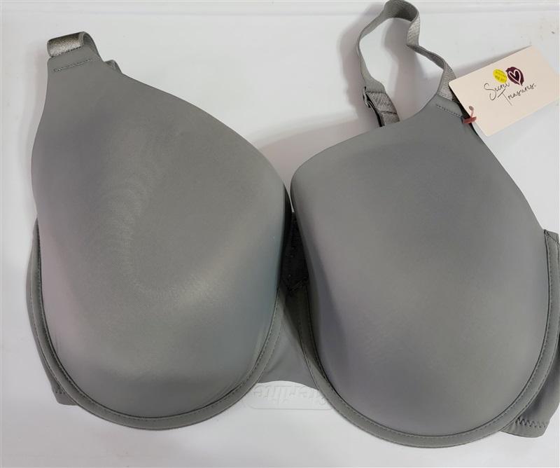 NWT 2 Secret Treasures 38DD Full Figure OPP T Shirt Bra Beige & Gray 97726