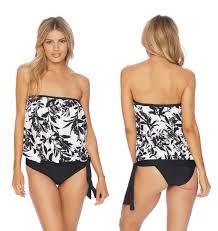 NWOT ATHENA 8 Margherita Floral Blouson High Waist Hipster Tankini 97793