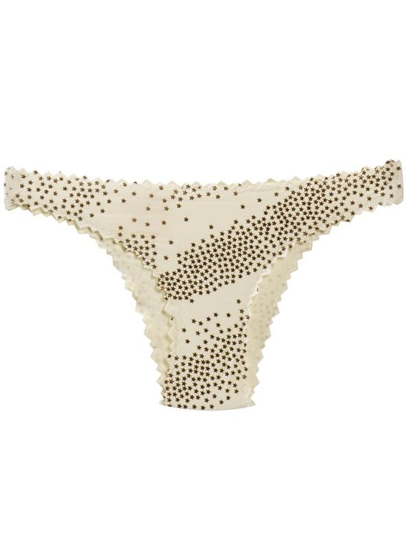 NWT Pilyq City Of Stars L Reversible Cheeky Bikini Swim Bottoms #97896