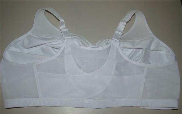 NWOT Glamorise 42C Magic Lift Posture Back Front Close Bra 1265 White 97929