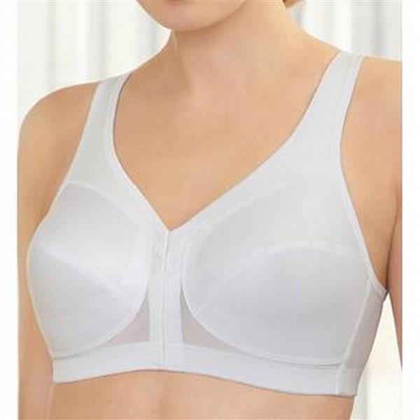 NWOT Glamorise 42C Magic Lift Posture Back Front Close Bra 1265 White 97929
