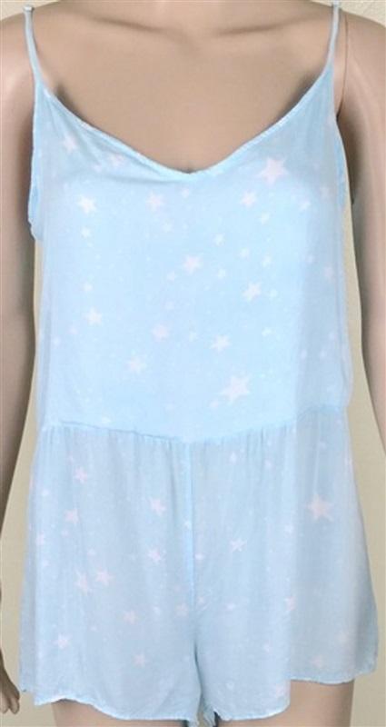 NWT Wildfox S Rio Romper Playsuit Starry Night Blue 98113
