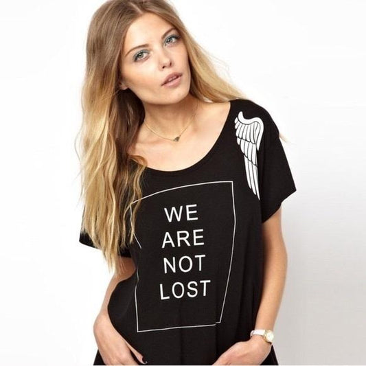 NWOT Wildfox We Are Not Lost Angel Wings Dolls Kill Tee Shirt 98123