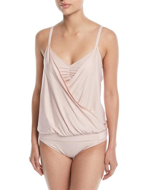 NWT Next 36D Feeling Fine Double Up Surplice Tankini Swim Top 98138