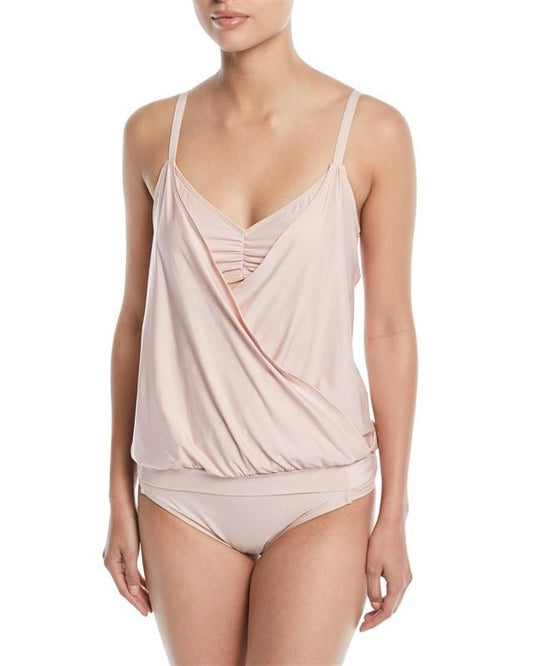 NWT Next 36D Feeling Fine Double Up Surplice Tankini Swim Top 98138