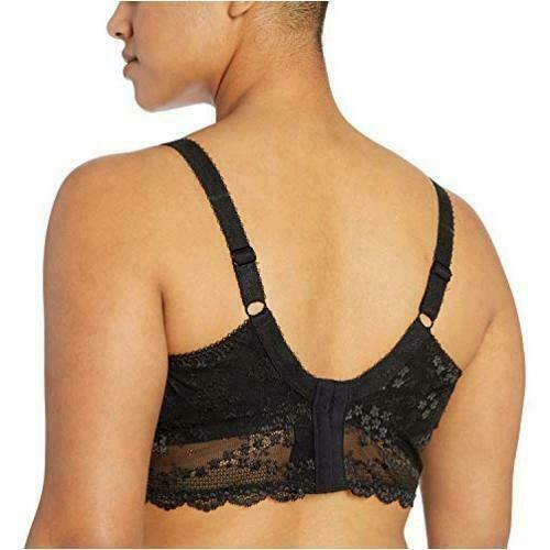 NWT Elomi 34J USA Morgan Side Support Bra El4381 Black 98143