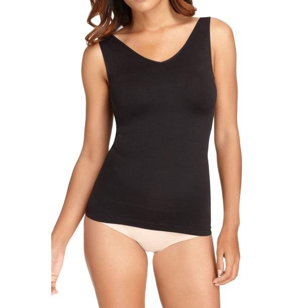 NWT Yummie Tummie S/M Stephanie 2-Way Tank Top YT4-108 Dk Gray 98244