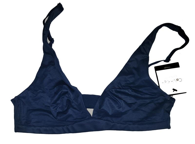 NWT Calvin Klein S Perfectly Fit Triangle Bra F3841 Blue 98303