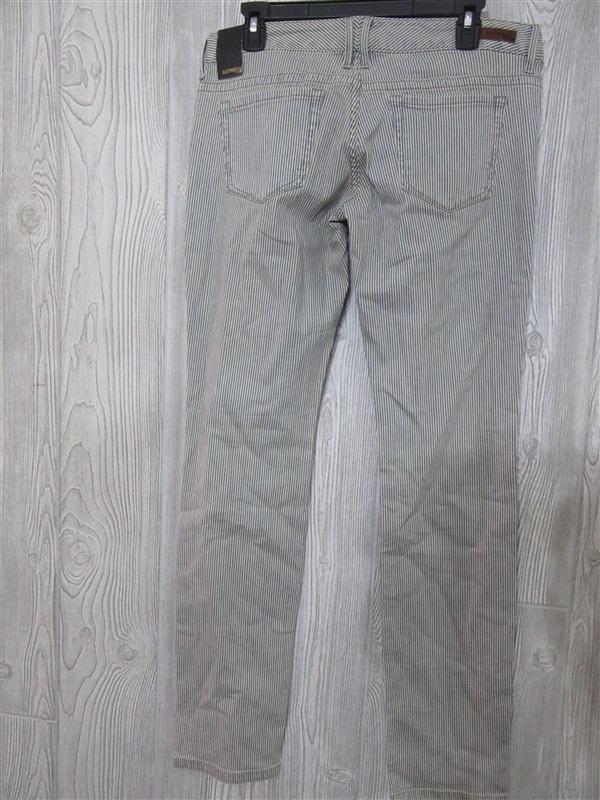 NWT Express 6 Zelda Skinny Jeans Cream Blue Striped 98374