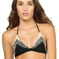 NWT Pilyq S Boa Color Block Triangle Top Bikini Swim Bottoms #98520